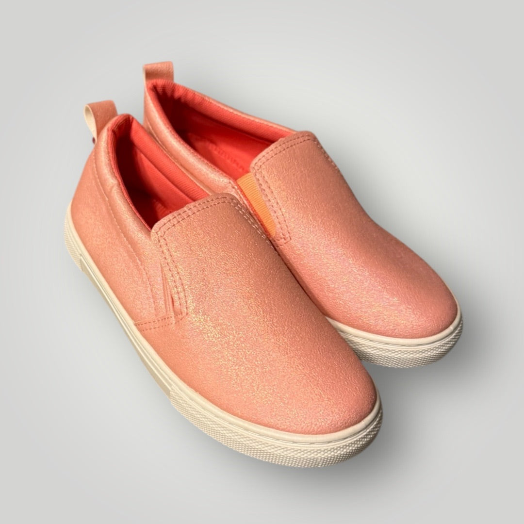 Pink Aleta Pink Shimmer Slip-On Sneakers